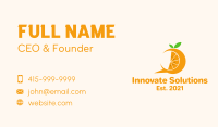 Orange Slice Chat Business Card Image Preview