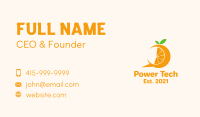 Orange Slice Chat Business Card Image Preview