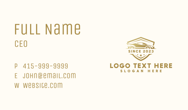 Car Vehicle Badge Business Card Design Image Preview