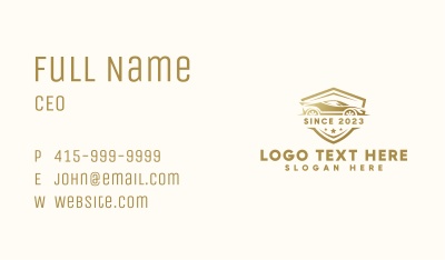 Car Vehicle Badge Business Card Image Preview