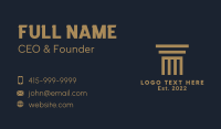 Greek Architecture Pillar Business Card Image Preview