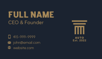 Greek Architecture Pillar Business Card Image Preview