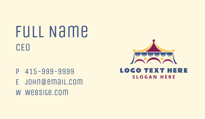 Circus Indoor Playground Business Card Image Preview