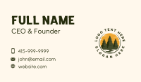 Pine Tree Forest Business Card Image Preview