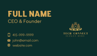 Gold High End Royal Shield Business Card Image Preview