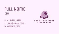Purple Monster Skate Business Card Image Preview