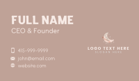 Boho Moon Flower Boutique Business Card Image Preview