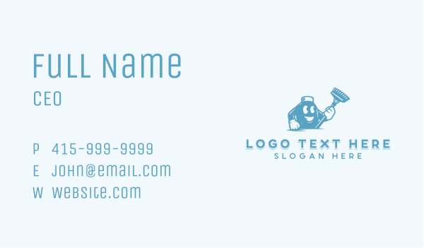 Housekeeper Broom Cleaner Business Card Design Image Preview