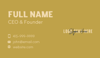 Stylish Signature Overlap Business Card Image Preview