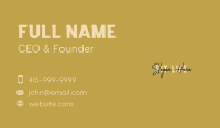 Stylish Signature Overlap Business Card Image Preview