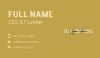 Stylish Signature Overlap Business Card Image Preview