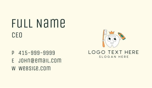 Hygiene Dental Tooth Business Card Design Image Preview