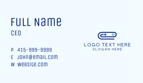 Gaming Console Clip Business Card Design Image Preview