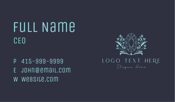 Nature Ruby Gemstone Business Card Design Image Preview