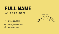 Retro Arch Wordmark Business Card Image Preview