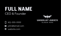 Skull Wings Aviation Business Card Image Preview