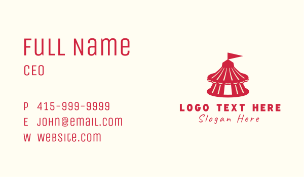 Country Fair Carnival Business Card Design Image Preview