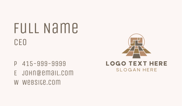 Carpentry Wood Flooring Business Card Design Image Preview