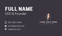 Energy Lightning Electricity Business Card Preview