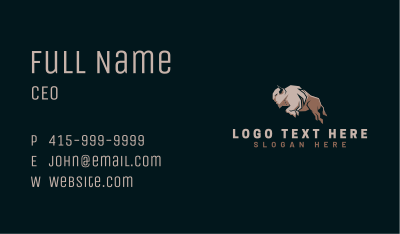 Wild Bison Farm Business Card Image Preview