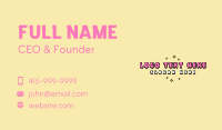 Girly Bubby Brand Business Card Preview