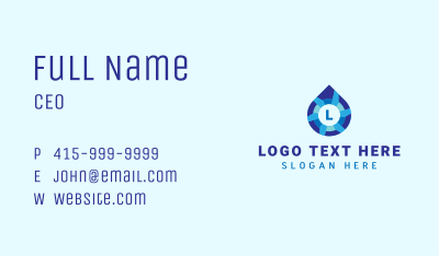 Water Sanitation Liquid  Business Card Image Preview