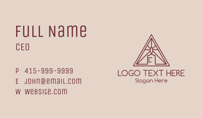 Scented Candle Triangle Business Card Image Preview