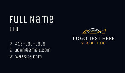 Automotive Car Abstract Business Card Image Preview