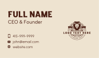 Shield Lion Crest Business Card Image Preview