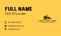 Construction Road Roller Heavy Equipment Business Card Image Preview