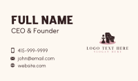 Chair Lamp Furniture Business Card Image Preview