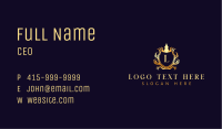 Shield Royalty Crown Business Card Image Preview