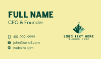 Green Marijuana Castle Business Card Image Preview