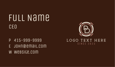 Hardware Badge Letter B  Business Card Image Preview