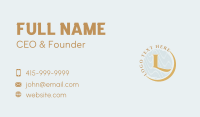 Gold Elegant Beauty Business Card Image Preview