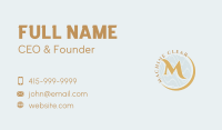 Gold Elegant Beauty Business Card Image Preview
