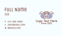Dog Boom Box  Business Card Image Preview