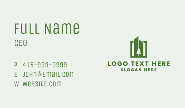 Natural Property Investment  Business Card Design Image Preview