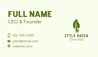 Organic Hair Treatment Business Card Image Preview