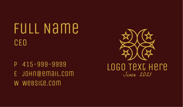 Gold Islamic Symbol  Business Card Design Image Preview