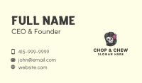 Daisy Skull Lady Business Card Image Preview