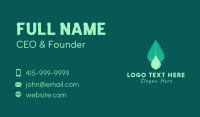 Natural Leaf Droplet Business Card Image Preview