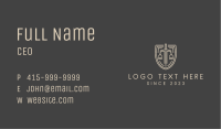 Legal Justice Shield Business Card Image Preview
