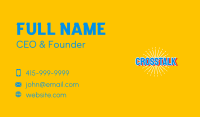 Summer Party Wordmark Business Card Image Preview