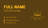 Golden Mosque Outline Business Card Image Preview