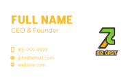 Futuristic Number 7 Gaming Business Card Image Preview