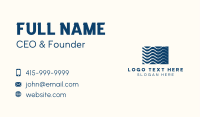 Wave Pool Resort Business Card Design