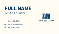 Wave Pool Resort Business Card Design