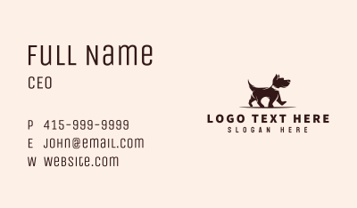 Puppy Pet Veterinary Business Card Image Preview