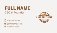Wood Planer Carpenter Tool Business Card Image Preview